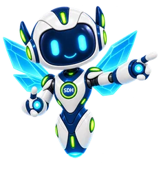 Prism Wings Dot in the point right pose.