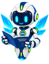 Prism Wings Dot in the read manual pose.