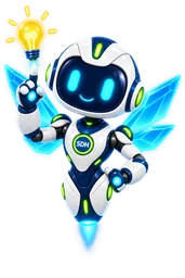 Prism Wings Dot in the idea lightbulb pose.