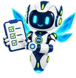 Prism Wings Dot holding a checklist.