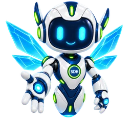 Prism Wings Dot in the handshake pose.