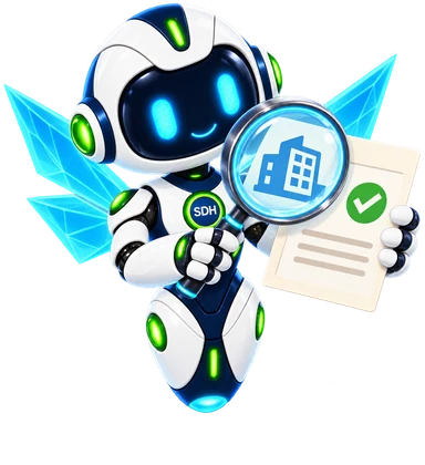 Prism Wings Dot reviewing an extended organization validation checklist.
