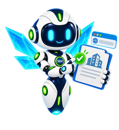Prism Wings Dot checking a business identity beside one domain certificate.