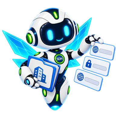 Prism Wings Dot matching organization information with three domain names.