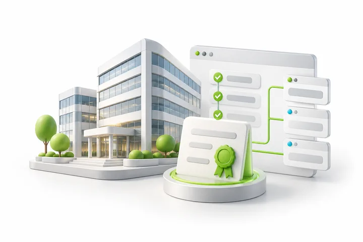 Illustration for SDH EV Multi-Domain SSL: A coordinated organization application.
