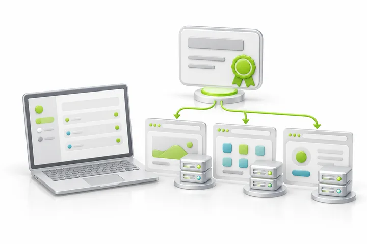 Illustration for SDH EV Multi-Domain SSL: A planned group of public services.