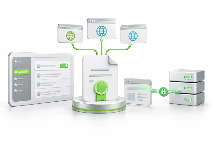 Install and check HTTPS for SDH EV Multi-Domain SSL.