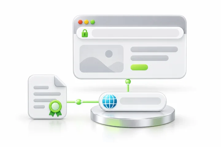 Certificate naming illustration for SDH EV SSL: www.example.com.