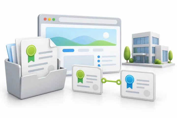 Issued certificate materials for SDH EV SSL.