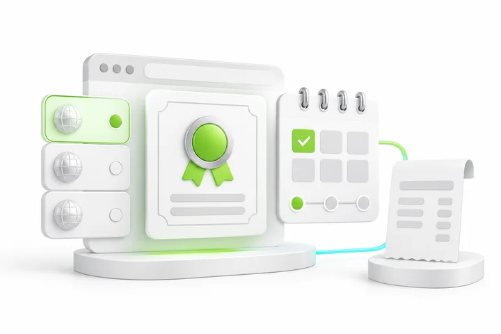 Choose coverage and term for SDH EV SSL.