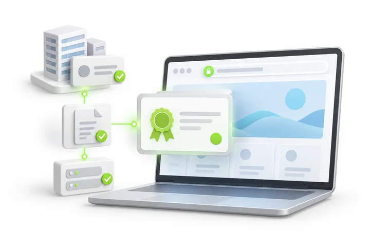 Illustration for SDH High Assurance SSL: A focused business service.