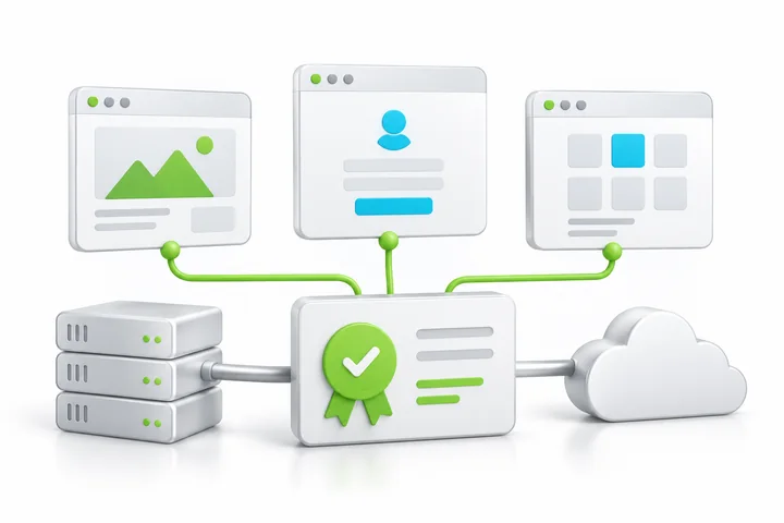 Illustration for SDH Multi-Domain SSL: A named set of services.