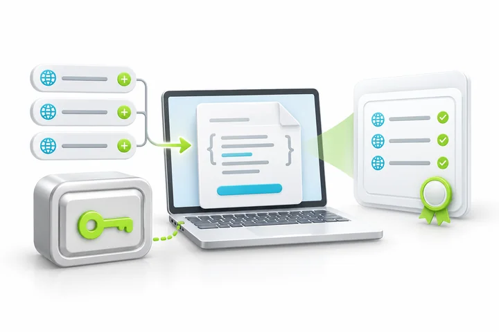 Prepare the certificate request for SDH Multi-Domain SSL.