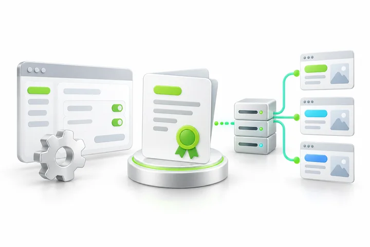 Install and check HTTPS for SDH OV Multi-Domain SSL.