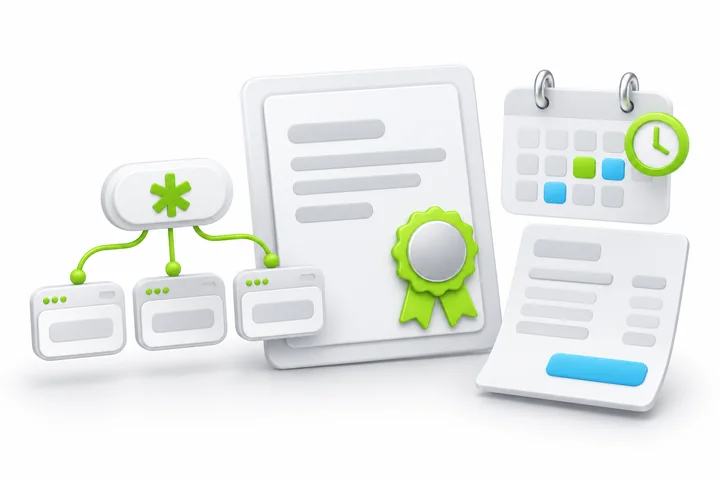 Choose coverage and term for SDH OV Wildcard SSL.