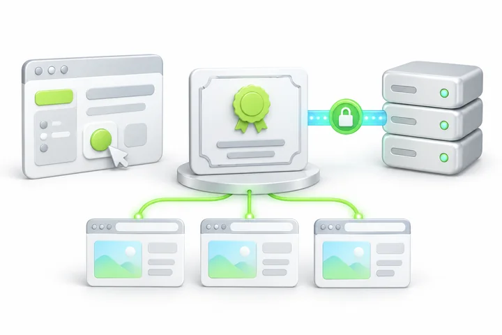 Install and check HTTPS for SDH OV Wildcard SSL.