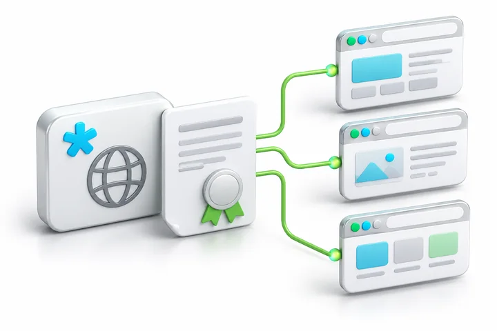Alternative certificate choice: SDH Standard Wildcard SSL.