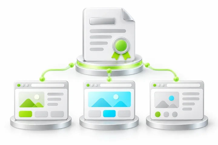 Alternative certificate choice: SDH OV Multi-Domain SSL.