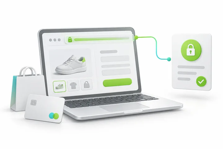 Illustration for SDH Standard SSL: A single storefront or login site.