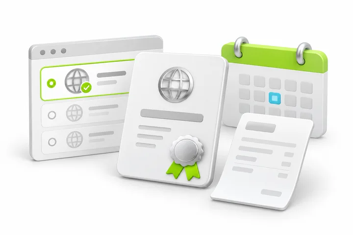 Choose coverage and term for SDH Standard SSL.