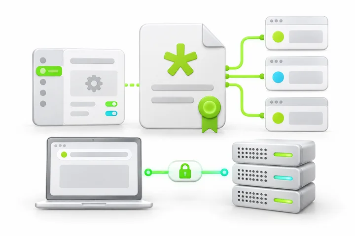Install and check HTTPS for SDH Standard Wildcard SSL.