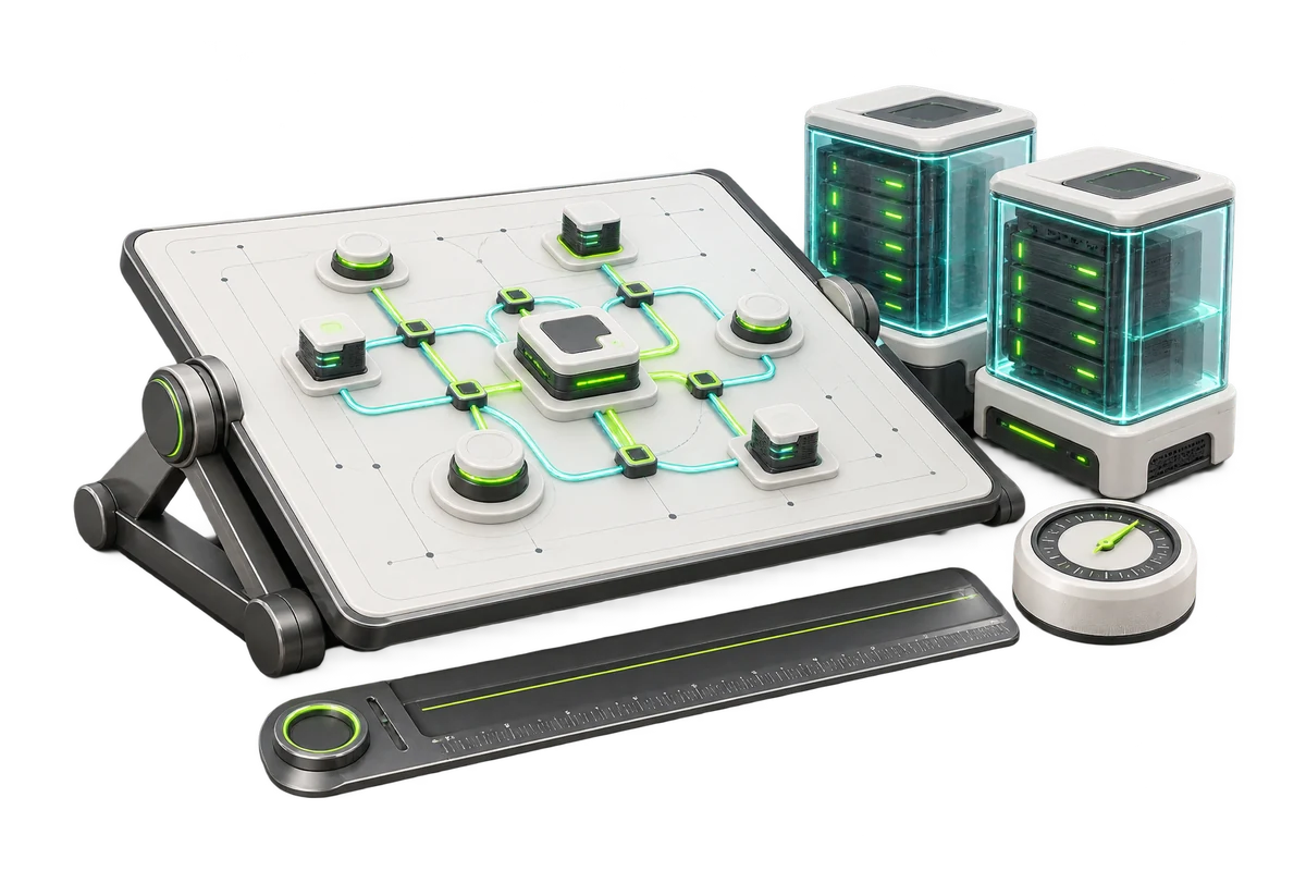 SDH illustration of cloud infrastructure planning and engineering.