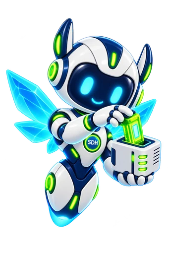 Prism Wings Dot installing a server update cartridge.