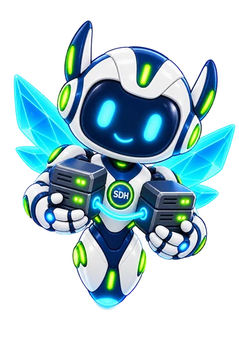 Prism Wings Dot holding connected cluster nodes.