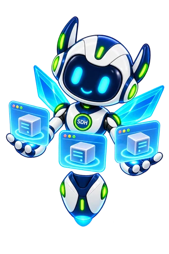 Prism Wings Dot arranging virtual machine tiles.