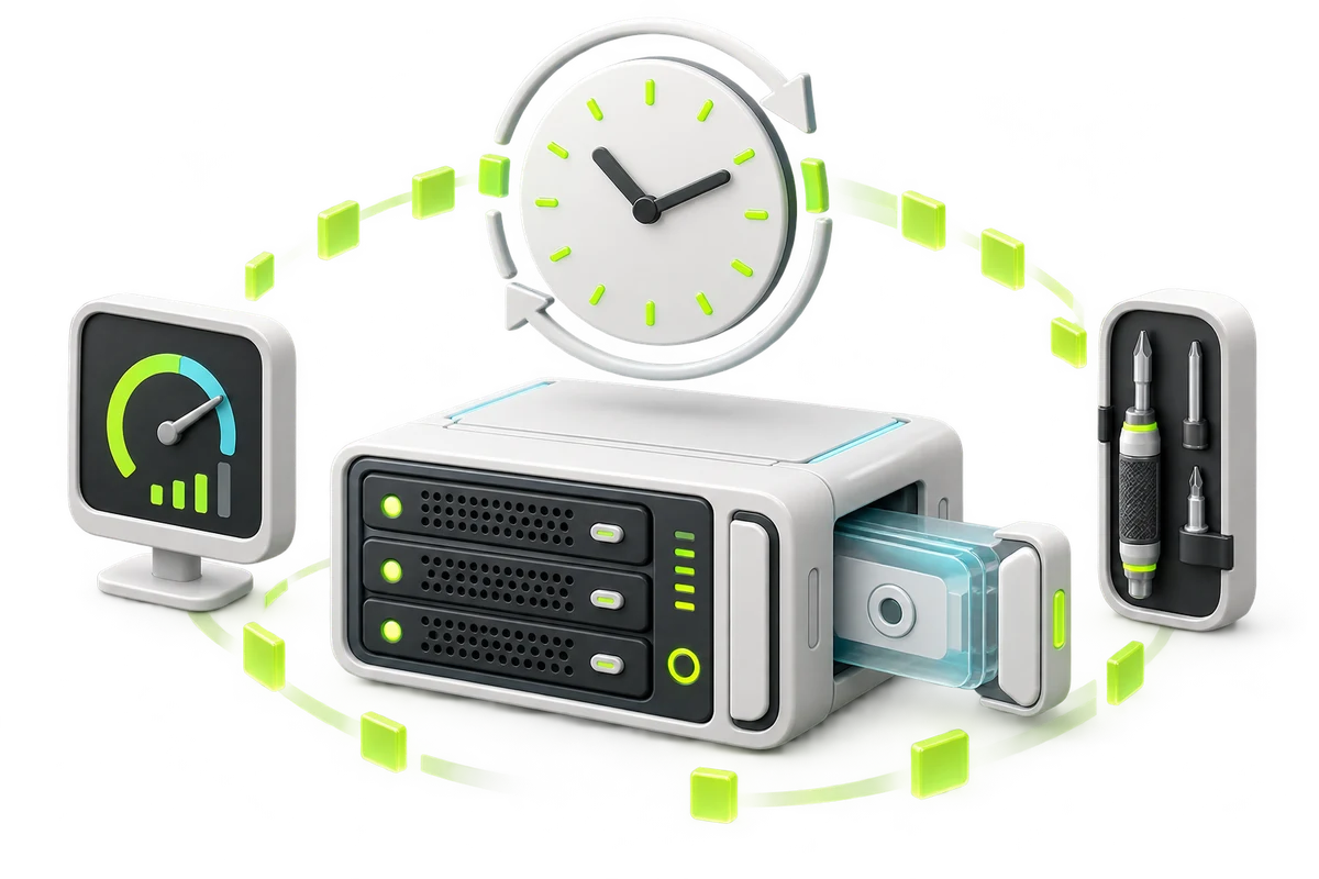 SDH illustration of proactive server management.