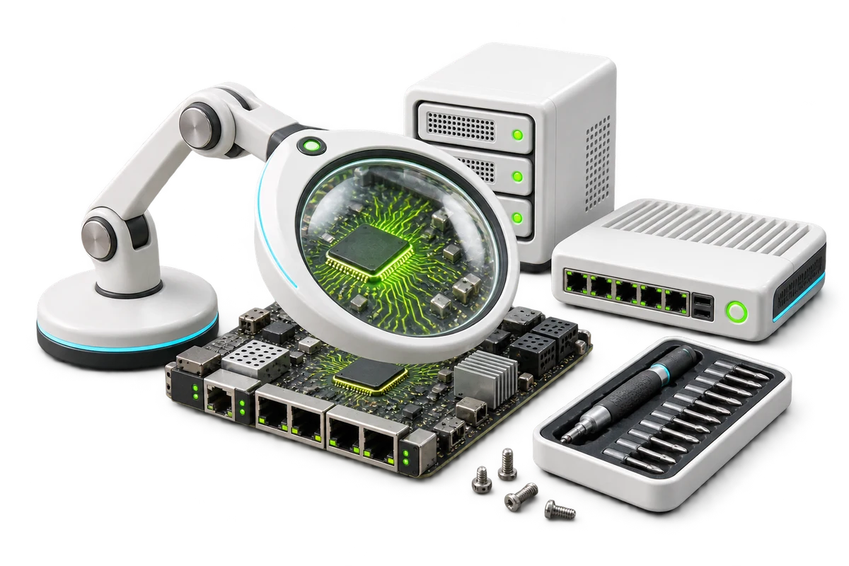 SDH illustration of security experts.